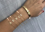 Personalized Initial Bracelet - 14K Gold - Women’s Luxury Jewelry
