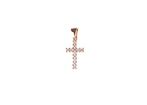 Diamond Cross Pendant - 14K Gold - Yellow Gold - Rose Gold - White Gold - Women’s Luxury Jewelry