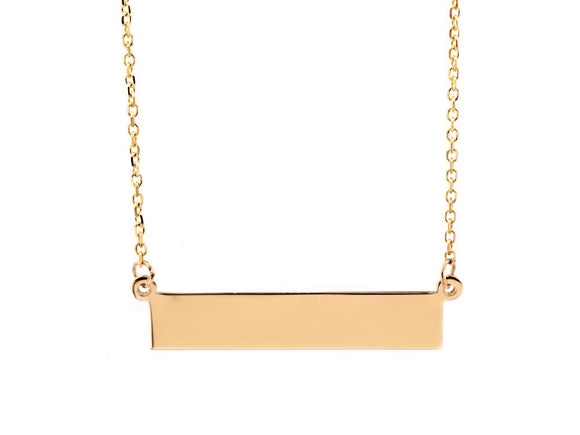 Mini Golden Bar - 14 kt Yellow Gold - Women’s Designer Jewelry