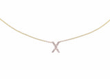 Personalized 14K Gold Initial Pendant with Diamonds - 14K Gold - Rose Gold - Yellow Gold - White Gold - Diamonds - Luxury Women’s Jewelry