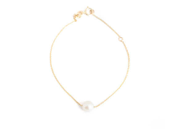 The Aphrodite Bracelet - 14 kt Yellow Gold - Akoya Pearl - Women’s Designer Jewelry
