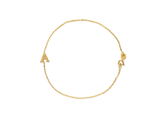 Personalized Initial Bracelet - 14K Gold - Women’s Luxury Jewelry
