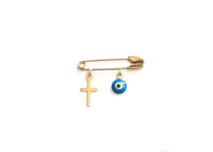 Gold Baby Boy Pin - Charms - 14K Yellow Gold