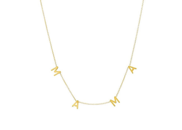 The MAMA Necklace (Large) - Solid 14K Gold - Women’s Luxury Jewelry