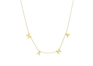 The MAMA Necklace (Small) - Solid 14K Gold - Women’s Luxury Jewelry