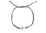Lucky Eye Bracelet - 14 kt Rose Gold - Mother of Pearl - Turquoise - Women’s Designer Jewelry
