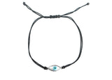 Lucky Eye Bracelet - 14 kt White Gold - Mother of Pearl - Turquoise - Women’s Designer Jewelry